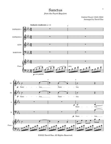 Sanctus (from The Fauré Requiem) (SSAB)